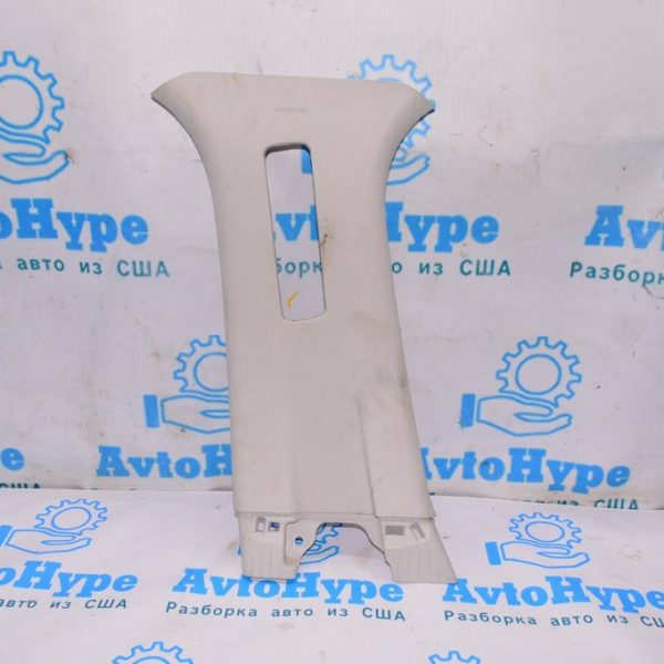 Накладка центральной стойки верхняя (ремень) левая Ford Edge 16- серая FT4Z-5824357-AD