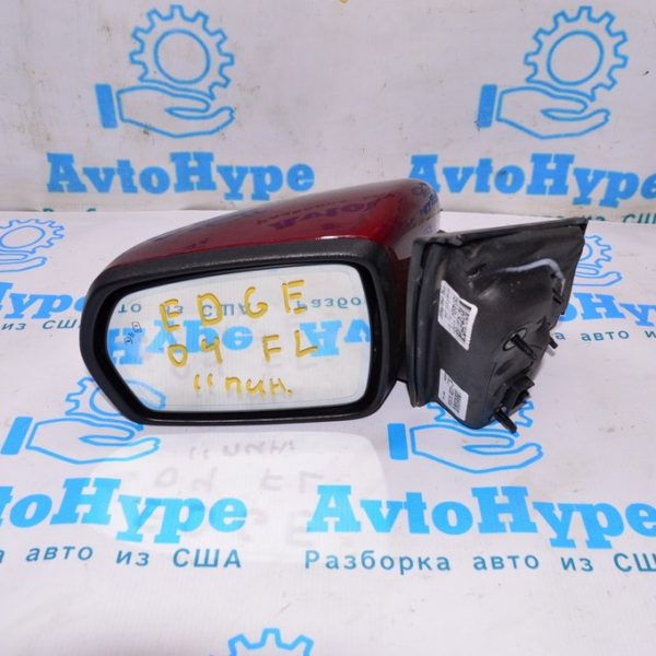 Зеркало боковое левое Ford Edge 16- поворотник, подогрев (04) красный цвет RR 7 пин FT4Z-17683-DA