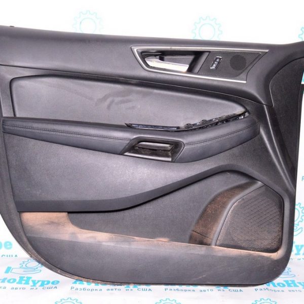 Обшивка двери (карточка) перед лев Ford Edge 16- черн кожа (04) FT4Z-5823943-AH