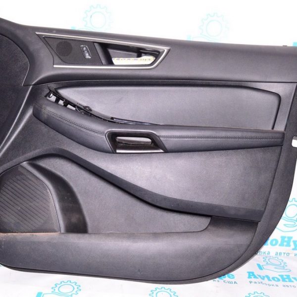 Обшивка двери (карточка) перед прав Ford Edge 16- черн кожа (04) FT4Z-5823942-AJ