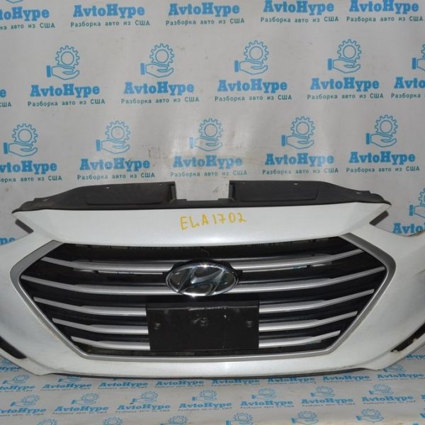 Решетка радиатора grill Hyundai Elantra AD 17-18 дорест матовый хром (02) 86350-F3000