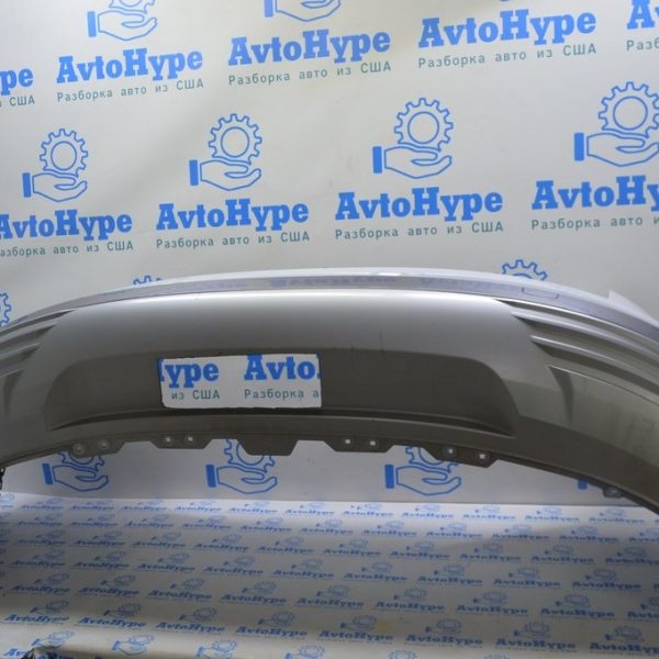 Губа заднего бампера Audi E-Tron (Q8) GEN 18-23 серебро (01) вырез под фаркоп 4KE807835  TB2