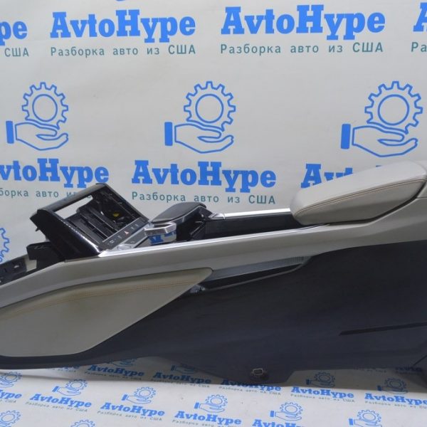 Консоль центральная (подлокотник и подстаканники) Audi E-Tron (Q8) GEN 18- черн с серым 4KE864206  PRB