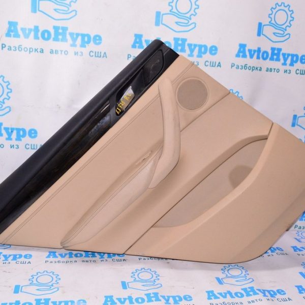 Обшивка двери (карточка) зад лев BMW X3 F25 11-17 (01) бежевая 51-42-7-279-929