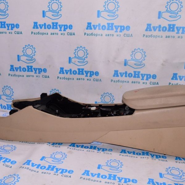 Консоль центральная (подлокотник и подстаканники) BMW X3 F25 11-17 (01) беж