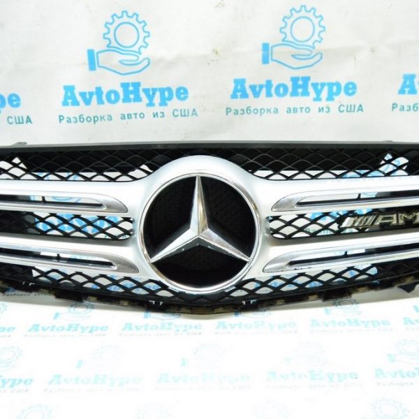 Решетка радиатора grill Mercedes GLC X253 16- со значком A0008880160 (01) 	A2538882000
