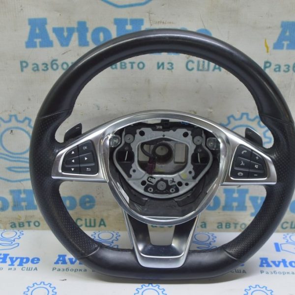 Руль в сборе без подушки Mercedes GLE-class C292 12-19 кожа черн AMG (01) A 002 460 23 03