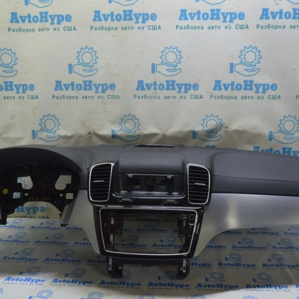 Торпедо передняя панель голая Mercedes GLE-class C292 12-19 черн кожа с красн строчк.(01) A 292 680 10 00