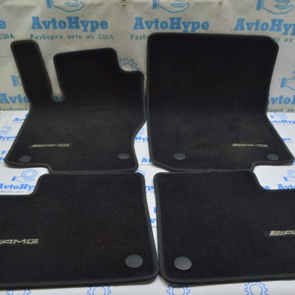 Комплект ковриков салона Mercedes GLE-class C292 12-19 тряпка черн AMG (01) A 166 680 56 03