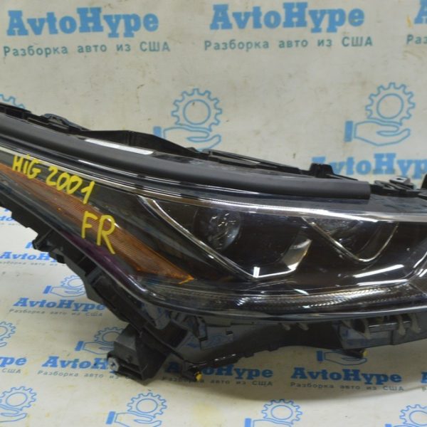 Фара передняя правая Toyota Highlander 20- LED+LED DRL светлая (01) 81110-0E530