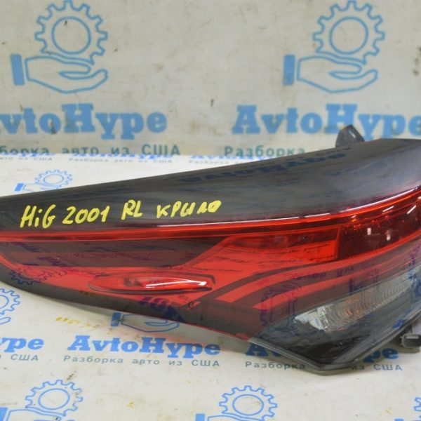 Фонарь внешний крыло левый Toyota Highlander 20- LED (01) 81560-0E230