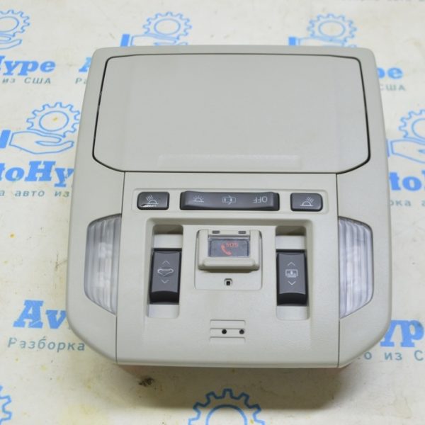 Плафон освещения передний Toyota Highlander 20- под панораму серый (01) 63650-0E431-B0