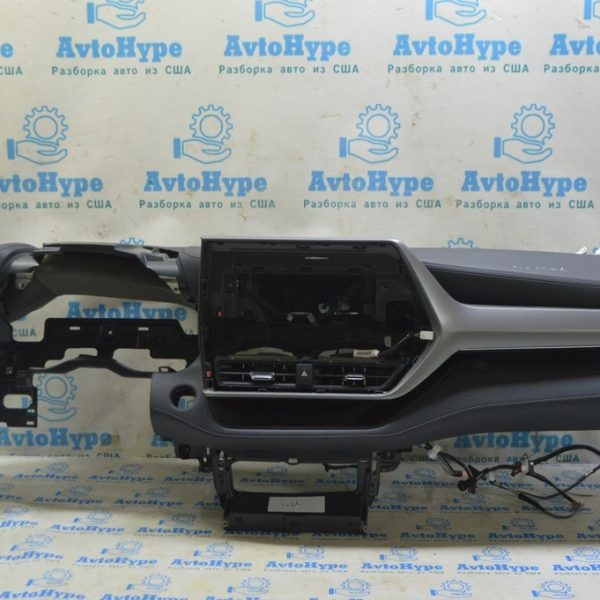 Торпедо передняя панель без AIRBAG Toyota Highlander 20-22 черная под проекцию (01) 55401-0E140-C1