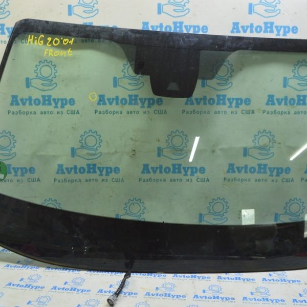 Лобовое стекло Toyota Highlander 20- под камеру (01) скол,залит,засверлен,гарантия 56101-0E610