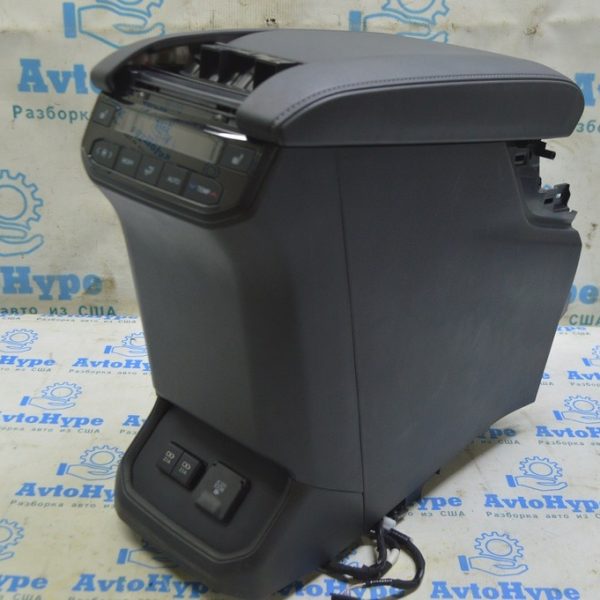 Консоль центральная подлокотник Toyota Highlander 20- кожа черн, с беспровод зарядкой (01) 58810-0E470-C1