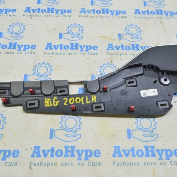 Накладка центральной консоли боковая с хромом левая Toyota Highlander 20-22 черн, верхняя 55012-0E020