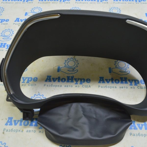 Накладка передней панели обрамление щитка приборов Toyota Highlander 20- черн, под 12.3' 55410-0E070-C0