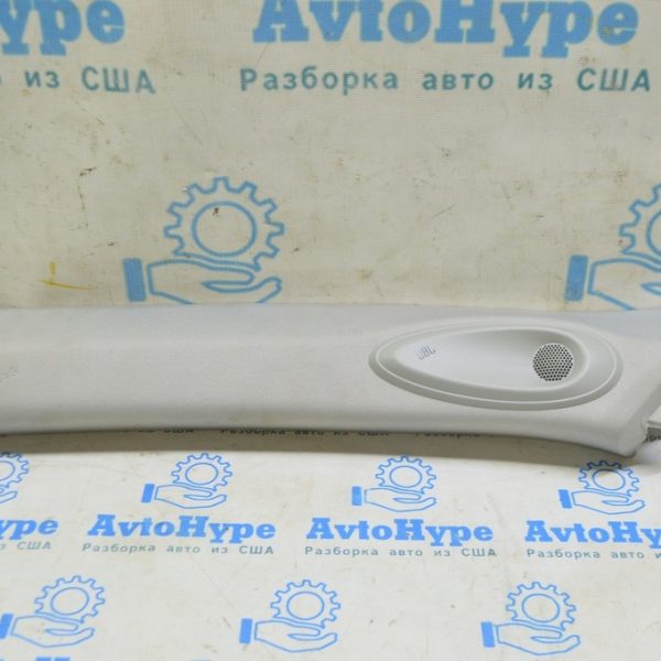 Накладка передней стойки верхняя левая Toyota Highlander 20- серая под пищалку JBL 62220-0E130-B1