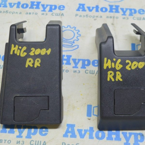 Накладка крепления сидений 2 ряд правая передняя внутренняя Toyota Highlander 20- черн 72127-0E100