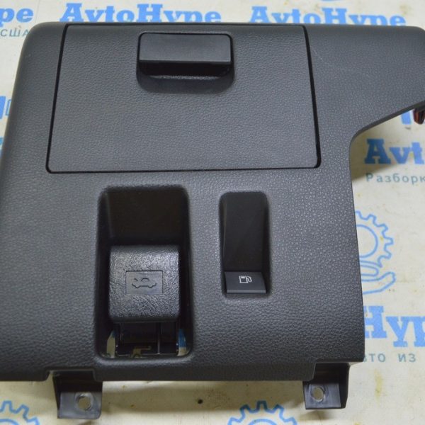 Ручка открытия капота салонная Toyota Highlander 20- черная 53601-02040-C0