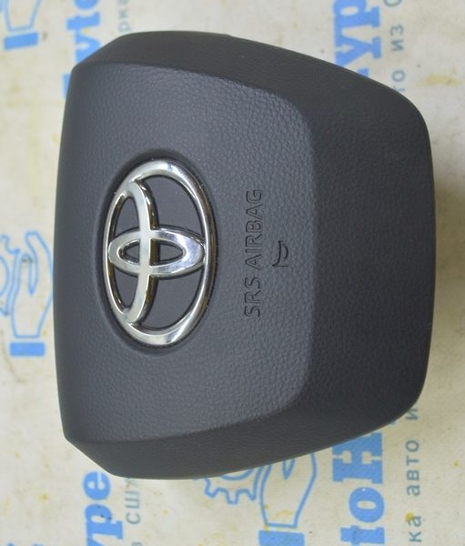Подушка безопасности airbag в руль водительская Toyota Highlander 20-21 черная (01) 45130-0E130-C0