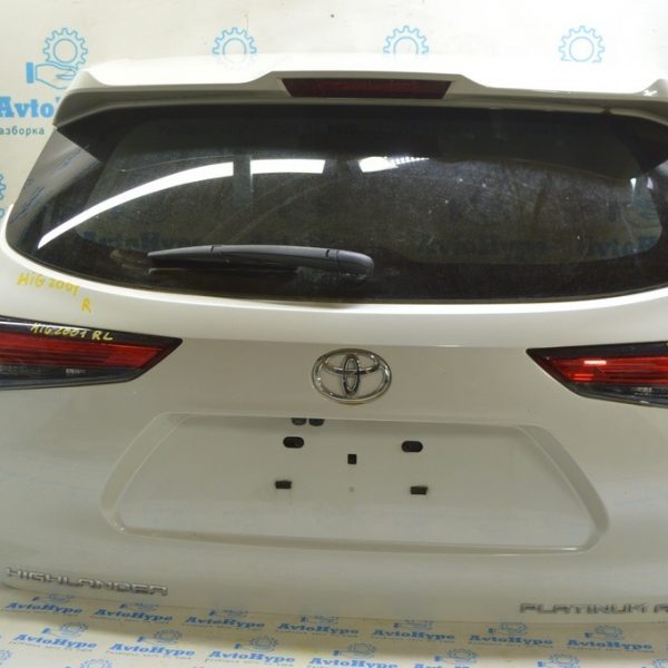 Дверь багажника голая со стеклом Toyota Highlander 20- (01) цвет 070 белый перламутр 1010 67005-0E530