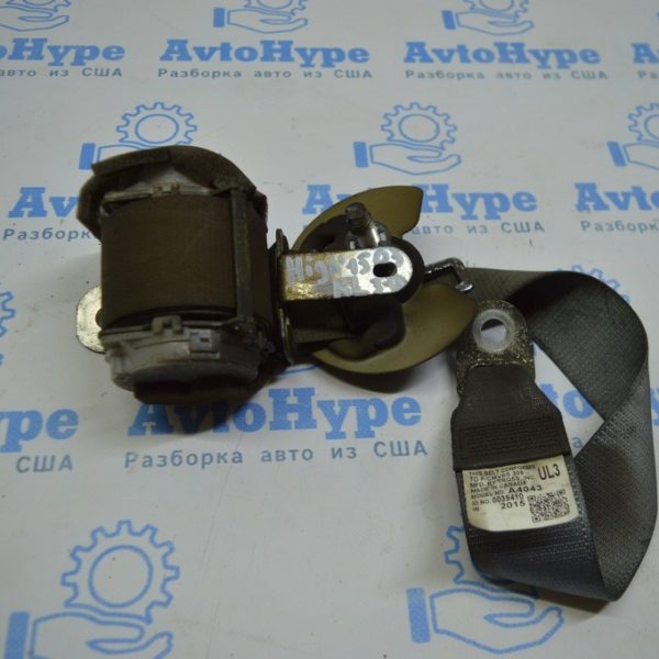 Ремень безопасности 3-го ряда зад лев Toyota Highlander 14- серый (03) деф.под химчистку 73570-0E110-B0