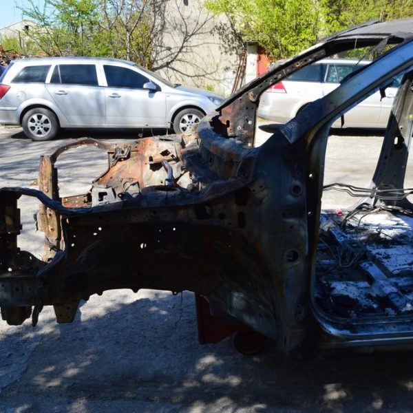 Четверть передняя левая Toyota Highlander 14- (03) графит горелая без носика лонжерона 537020E051