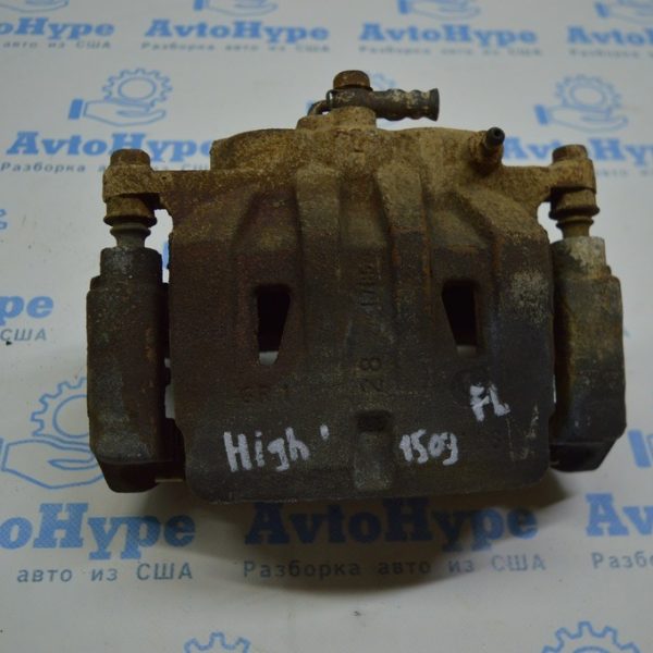 Суппорт передний левый Toyota Highlander 14-19 (03) горелый 47750-0E030