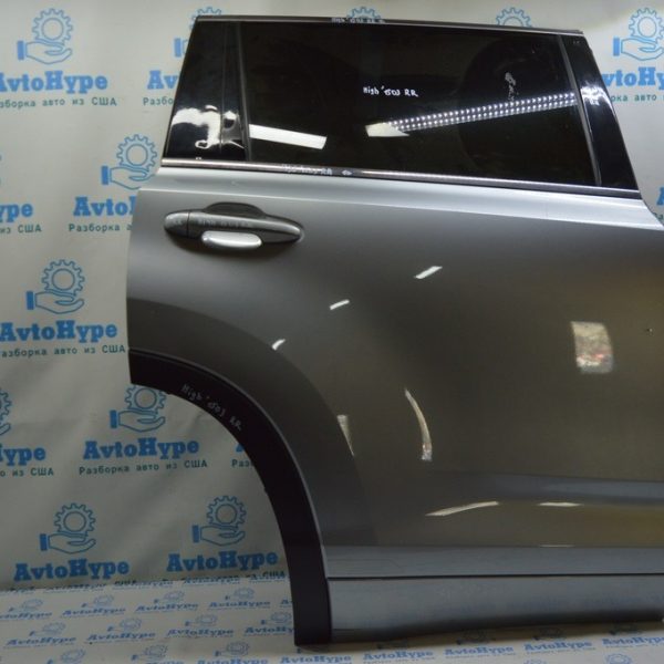 Дверь голая зад прав Toyota Highlander 14- (03) графит тычка 670030E110