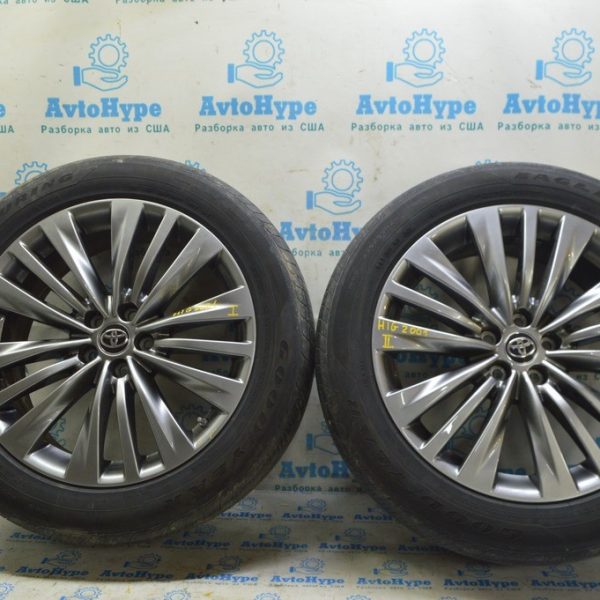 Комплект дисков 4шт R20 Toyota Highlander 20- (01) с резиной датчиками и колпачками PLATINUM 4261A0E140