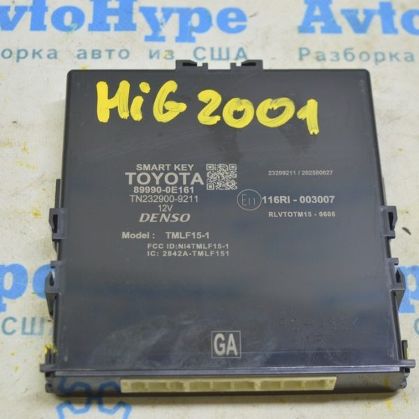 SMART KEY KEYLESS ENTRY COMPUTER CONTROL MODULE Toyota Highlander 20- (01) 89990-0E161