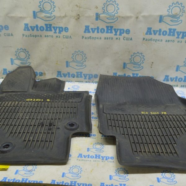 Комплект ковриков салона Toyota Highlander 20- резина черный (01) PT908-48200-20