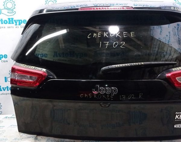 Дверь багажника голая Jeep Cherokee KL 14-18 дорест черная цвет PXR (02) 68236459AB
