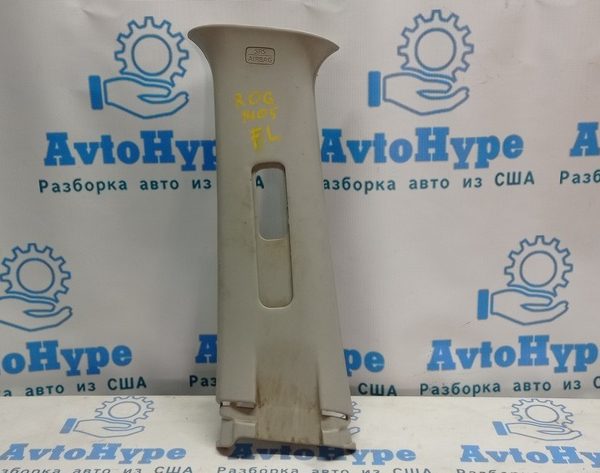 Накладка центральной стойки верхняя (ремень) левая Nissan Rogue 14- серая 76914-4BA2A