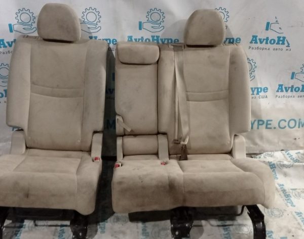 Задний ряд сидений (2 ряд) Nissan Rogue 14- тряпка беж 88370-4BA1B