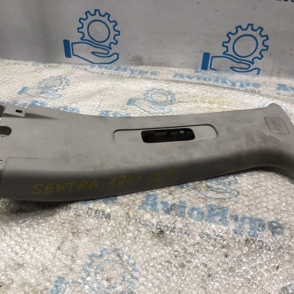 Накладка центральной стойки верхняя (ремень) левая Nissan Sentra 13-19 серая 76914-3SG0A
