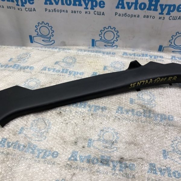 Накладка задняя правая низ длинная Nissan Sentra 13-19 черная 769173SG0A