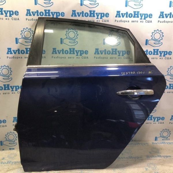 Дверь голая зад лев Nissan Sentra 15-19 (01) синяя цвет RAY H2101-9AMMA