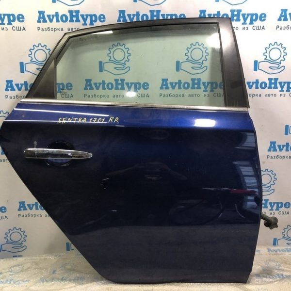 Дверь голая зад прав Nissan Sentra 15-19 (01) синяя цвет RAY H2100-9AMMA