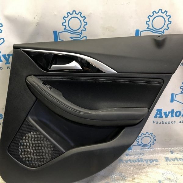 Обшивка двери (карточка) зад прав Infiniti QX30 17- черн 82900-5DA0B