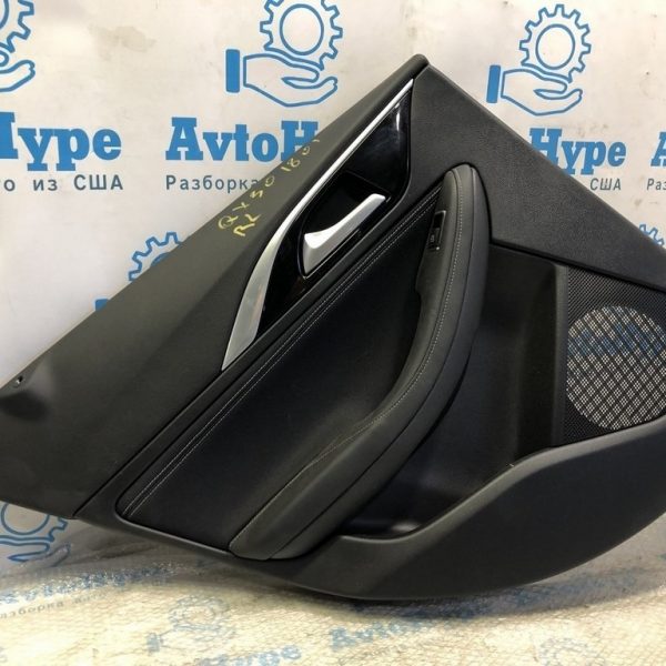 Обшивка двери (карточка) зад лев Infiniti QX30 17- черн 82901-5DA0B