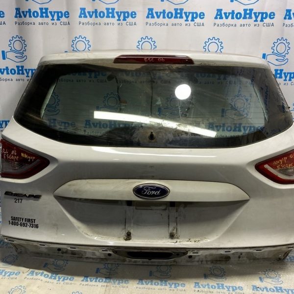 Дверь багажника голая Ford Escape MK3 13-16 со стеклом белый цвет UZ(06) деф.ржавчина немного CJ5Z-7840010-A
