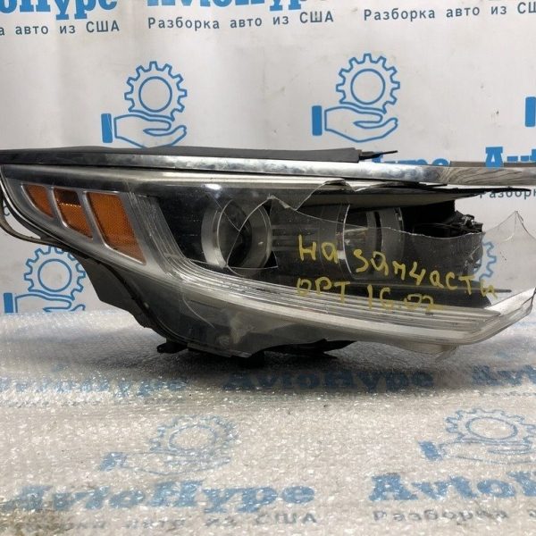 Фара передняя правая Kia Optima 16-18 дорест галоген (02) деф.корпуса и стекла,на зч 92102-D5000