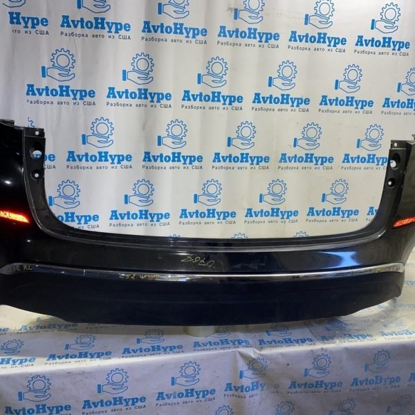 Бампер задний голый Nissan Murano z52 15- (01) черный слевая примятость,справа трещинка 9/10 850225AA0H