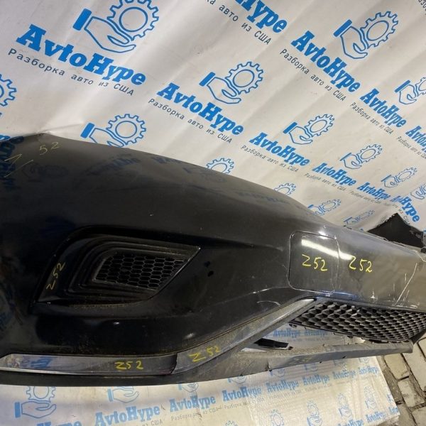 Бампер передний голый Nissan Murano z52 15- (01) черн деф.трещина,крашеный,посередине шпаклевк 620225AA0H