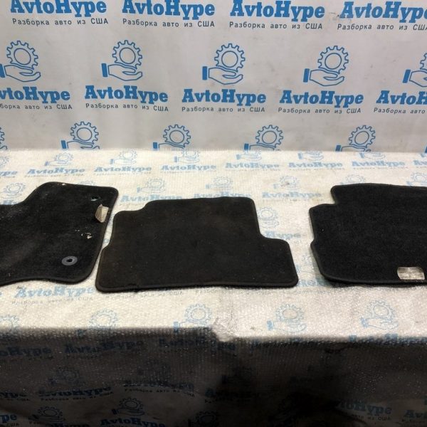 Комплект ковриков салона Ford C-max MK2 13- тряпка черн ТОЛЬКО 3ШТ DM5Z-5813300-HA