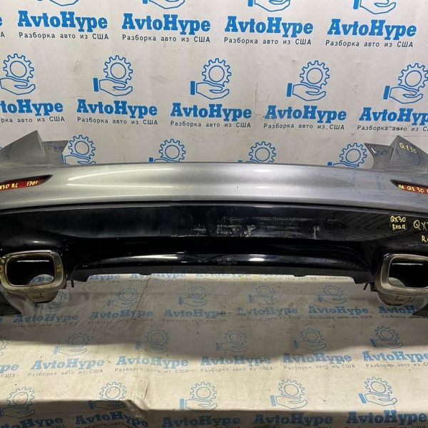 Губа заднего бампера черн глянец Infiniti QX30 17- S (01) царапана 85070-5DB0H