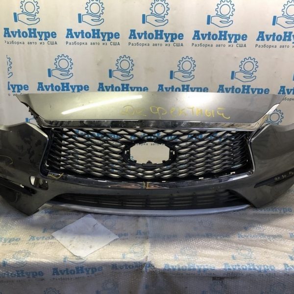 Решетка радиатора grill Infiniti QX30 17- (01) без хрома и значка есть деф. 62310-5DA0A