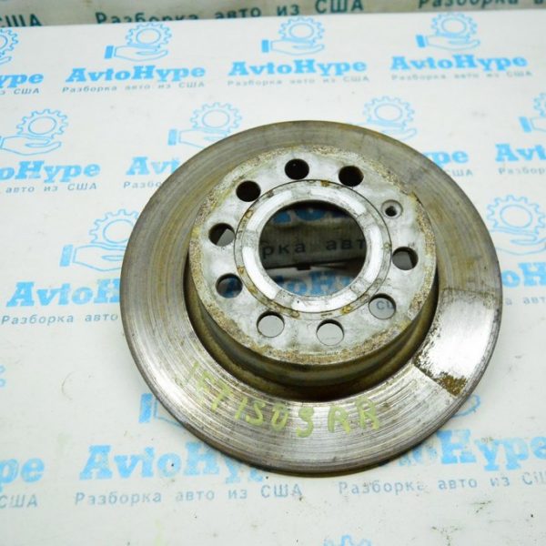 Диск тормозной зад прав VW Jetta 11-18 USA 5C0-615-601-A